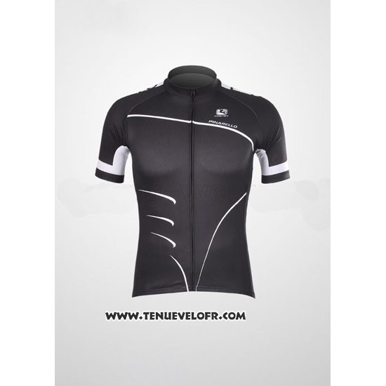 2012 Maillot Ciclismo Pinarello Noir et Blanc Manches Courtes et Cuissard