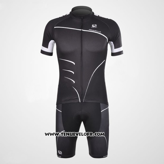 2012 Maillot Ciclismo Pinarello Noir et Blanc Manches Courtes et Cuissard