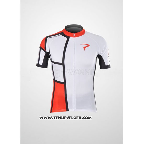 2012 Maillot Ciclismo Pinarello Rouge et Blanc Manches Courtes et Cuissard