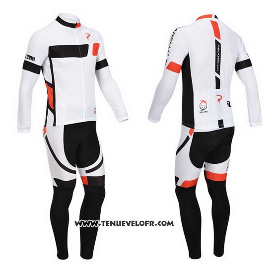 2013 Maillot Ciclismo Pinarello Noir et Blanc Manches Longues et Cuissard