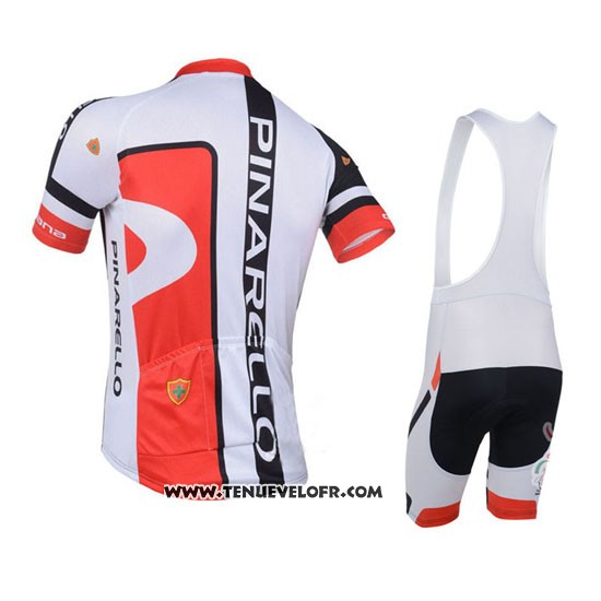 2013 Maillot Ciclismo Pinarello Rouge et Noir Manches Courtes et Cuissard