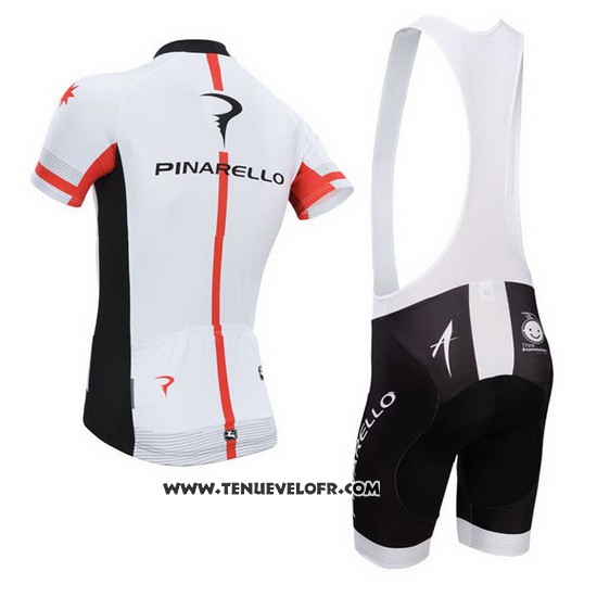 2014 Maillot Ciclismo Pinarello Noir et Blanc Manches Courtes et Cuissard