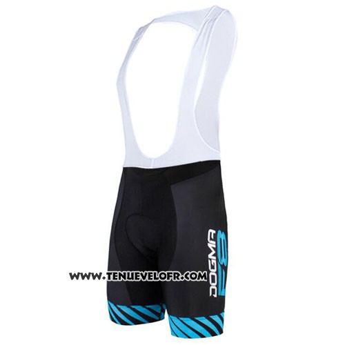 2015 Maillot Ciclismo Pinarello Noir et Bleu Manches Courtes et Cuissard
