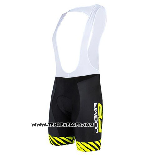 2015 Maillot Ciclismo Pinarello Noir et Jaune Manches Courtes et Cuissard