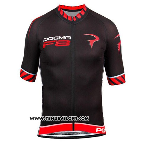 2015 Maillot Ciclismo Pinarello Noir et Rouge Manches Courtes et Cuissard