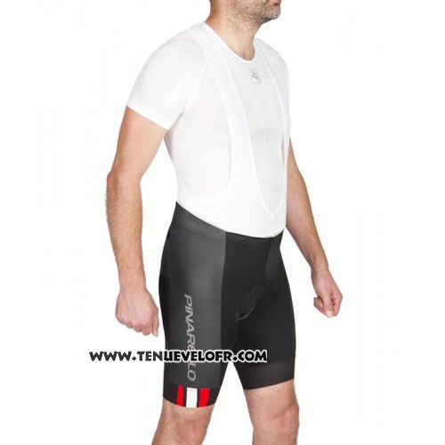 2016 Maillot Ciclismo Pinarello Rouge et Noir Manches Courtes et Cuissard