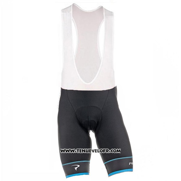 2017 Maillot Ciclismo Pinarello Bleu et Noir Manches Courtes et Cuissard