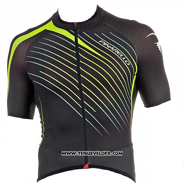 2017 Maillot Ciclismo Pinarello Noir Manches Courtes et Cuissard