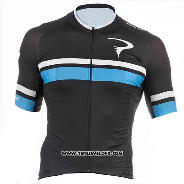 2017 Maillot Ciclismo Pinarello Noir et Bleu Manches Courtes et Cuissard