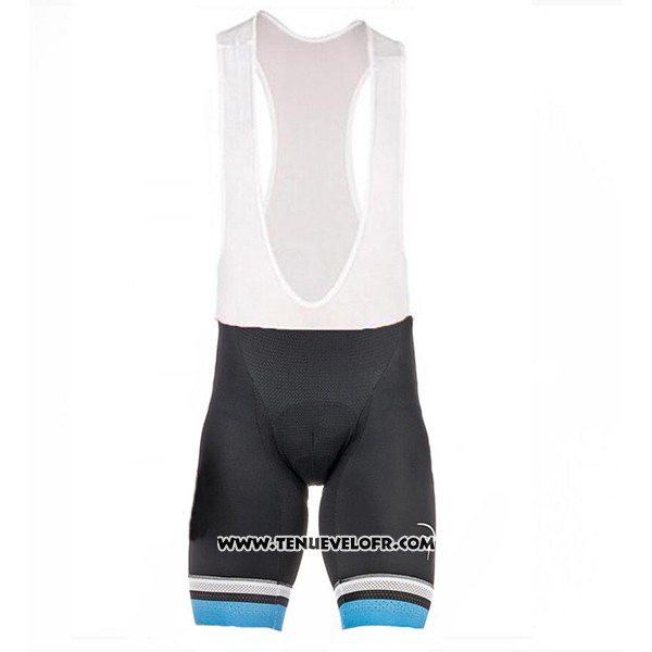 2017 Maillot Ciclismo Pinarello Noir et Bleu Manches Courtes et Cuissard