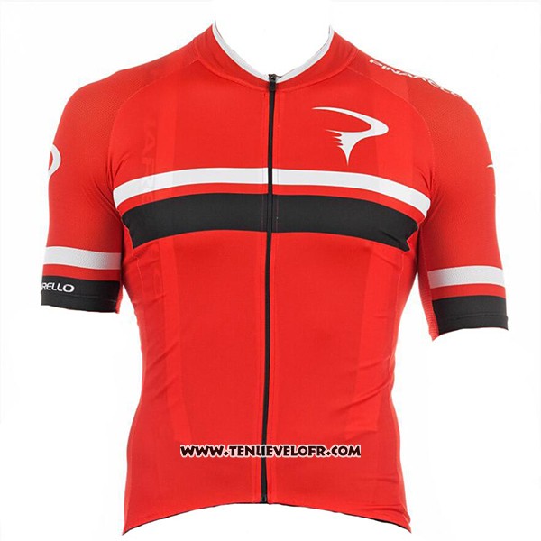 2017 Maillot Ciclismo Pinarello Rouge Manches Courtes et Cuissard