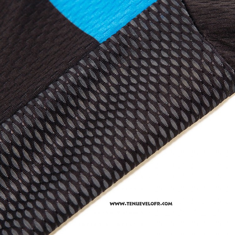 2018 Maillot Ciclismo Pinarello Noir et Bleu Manches Courtes et Cuissard