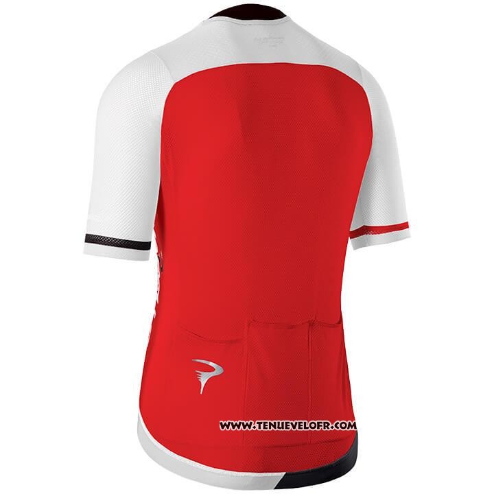 2020 Maillot Cyclisme Pinarello Rouge Blanc Manches Courtes et Cuissard