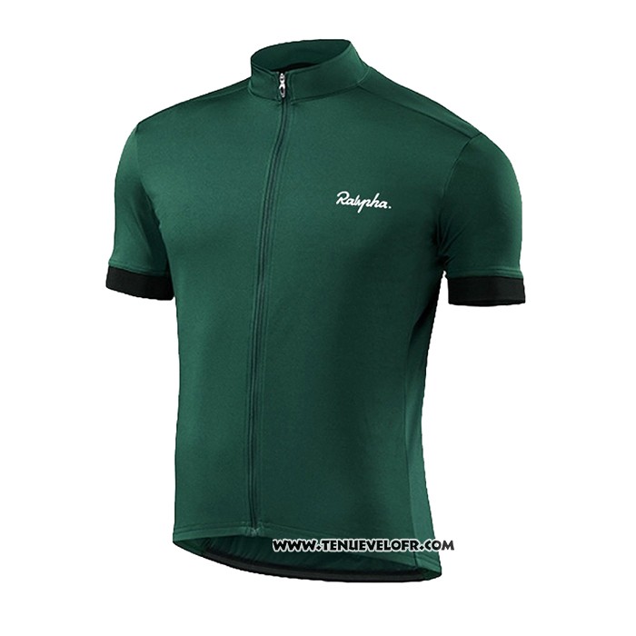 2021 Maillot Cyclisme Ralph Profond Vert Manches Courtes et Cuissard