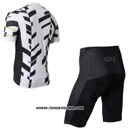 2015 Maillot Ciclismo Rapha Blanc Manches Courtes et Cuissard