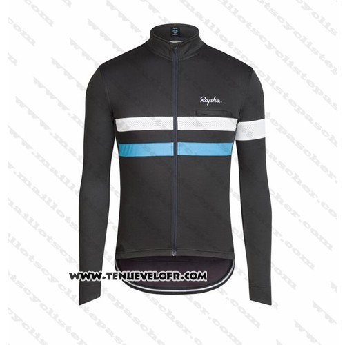 2016 Maillot Ciclismo Rapha Noir et Blanc Manches Courtes et Cuissard