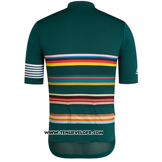 2019 Maillot Ciclismo Paul Smith Rapha Vert Manches Courtes et Cuissard
