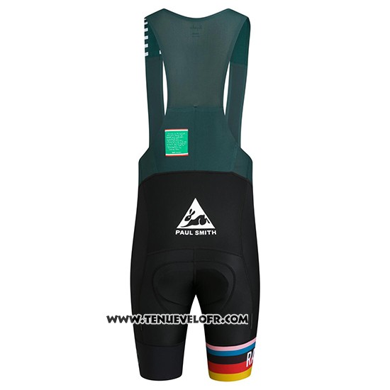 2019 Maillot Ciclismo Paul Smith Rapha Vert Manches Courtes et Cuissard