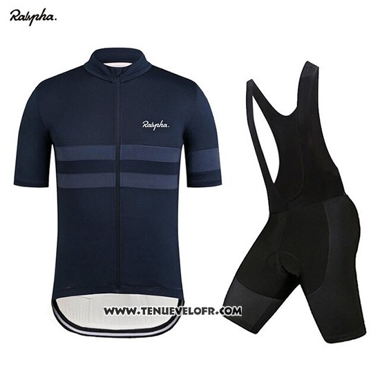 2019 Maillot Ciclismo Rapha Fonce Bleu Manches Courtes et Cuissard