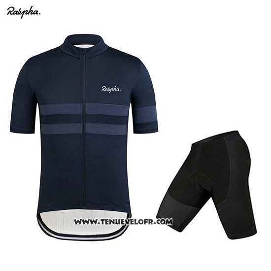 2019 Maillot Ciclismo Rapha Fonce Bleu Manches Courtes et Cuissard