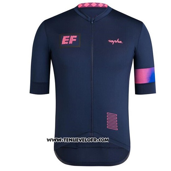 2019 Maillot Ciclismo Rapha Profond Bleu Manches Courtes et Cuissard