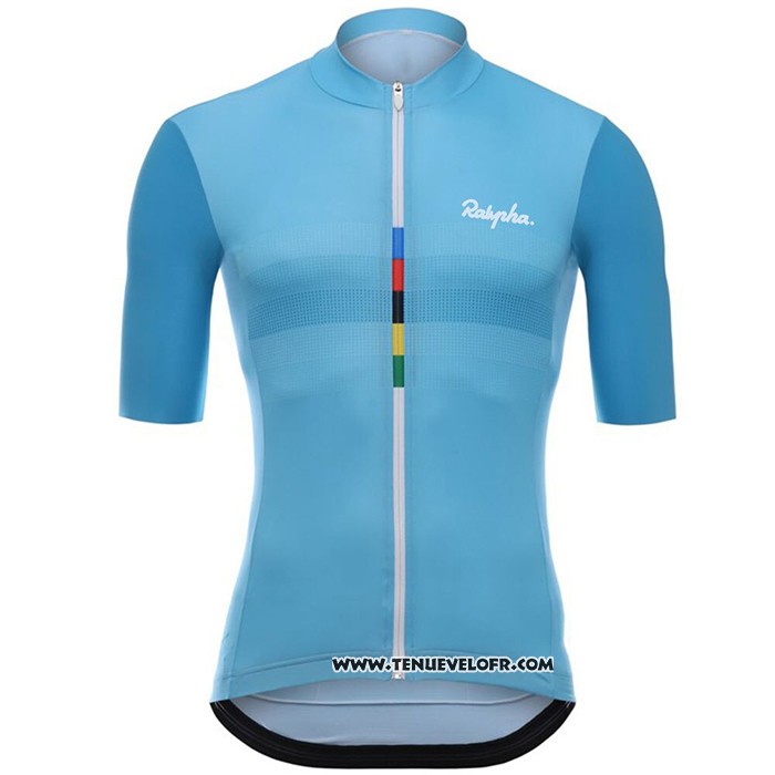 2020 Maillot Ciclismo Rapha Bleu Clair Manches Courtes et Cuissard
