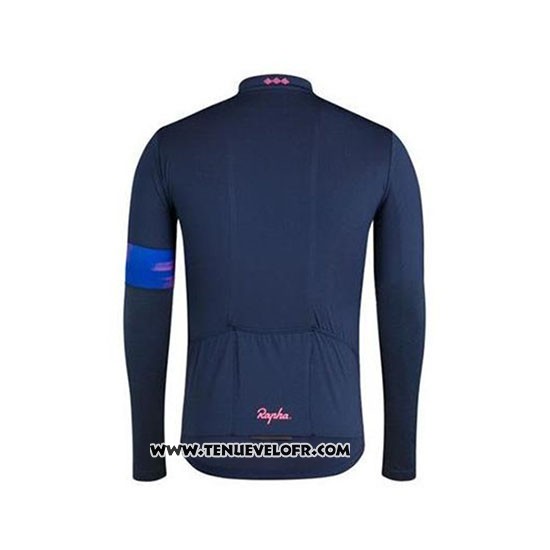 2020 Maillot Ciclismo Rapha Fonce Bleu Manches Longues et Cuissard