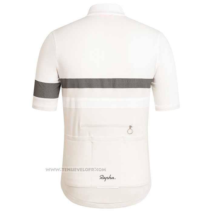 2021 Maillot Cyclisme Rapha Blanc Manches Courtes et Cuissard