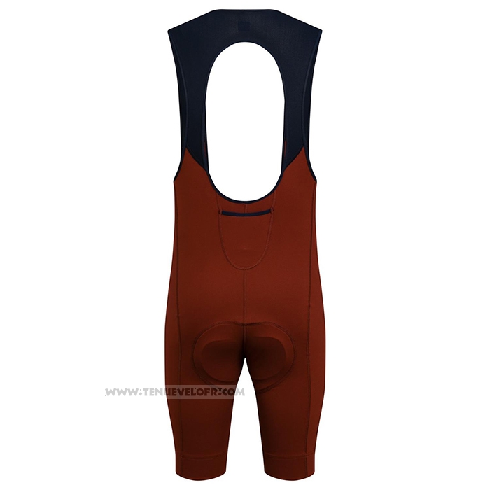2021 Maillot Cyclisme Rapha Marron Orange Manches Courtes et Cuissard