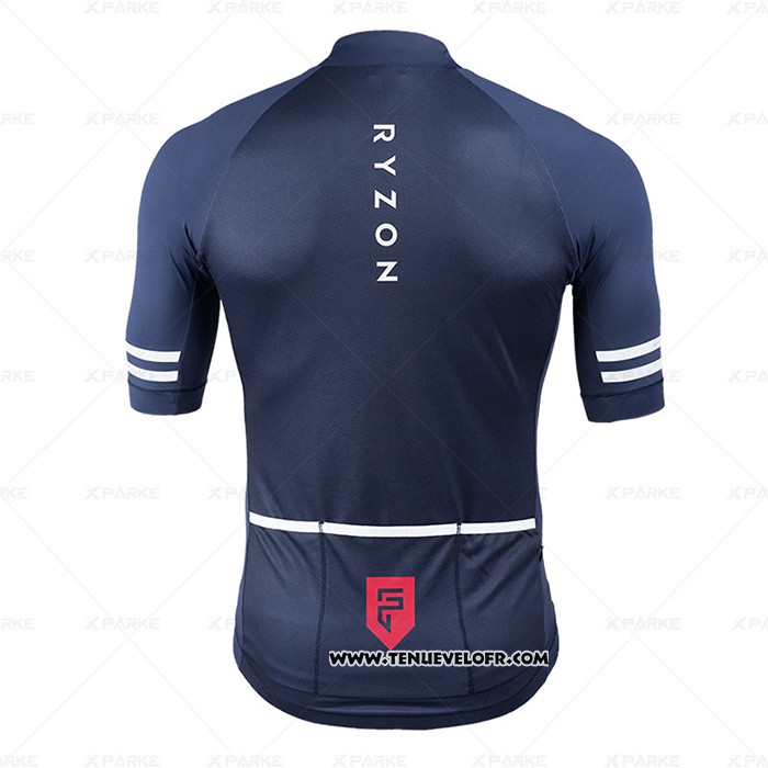 2020 Maillot Ciclismo Ryzon Bleu Manches Courtes et Cuissard
