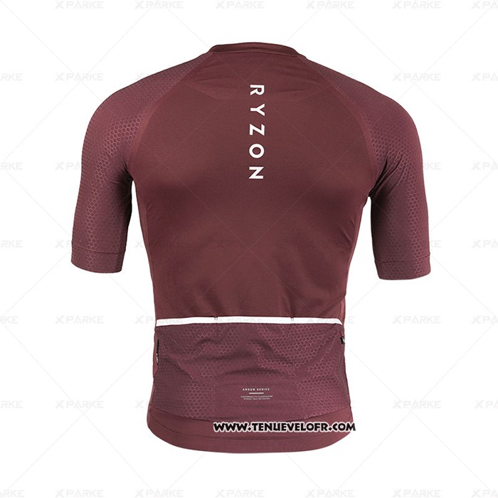 2020 Maillot Ciclismo Ryzon Rouge Manches Courtes et Cuissard