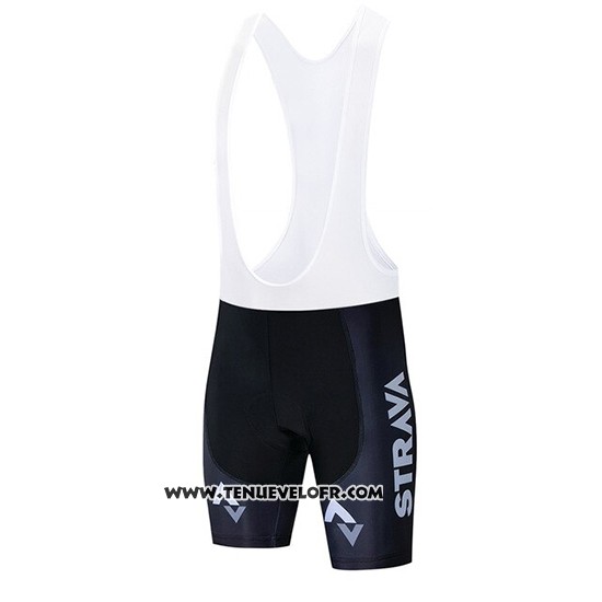 2019 Maillot Ciclismo STRAVA Jaune Manches Courtes et Cuissard