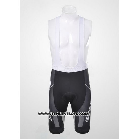 2012 Maillot Ciclismo Scott Blanc et Gris Manches Courtes et Cuissard