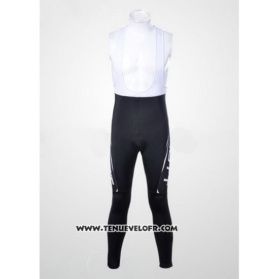 2012 Maillot Ciclismo Scott Gris et Jaune Manches Longues et Cuissard