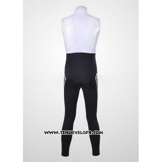 2012 Maillot Ciclismo Scott Gris et Jaune Manches Longues et Cuissard