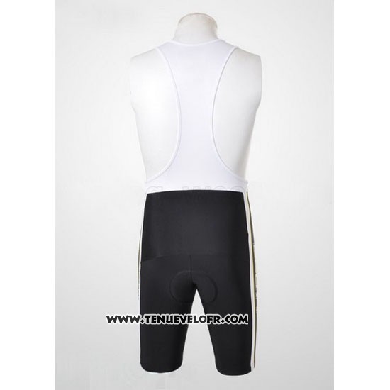 2012 Maillot Ciclismo Scott Noir et Blanc Manches Courtes et Cuissard