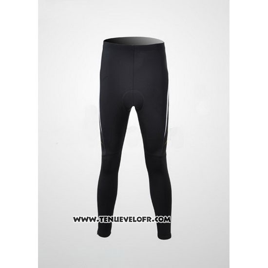 2012 Maillot Ciclismo Scott Noir et Blanc Manches Longues et Cuissard