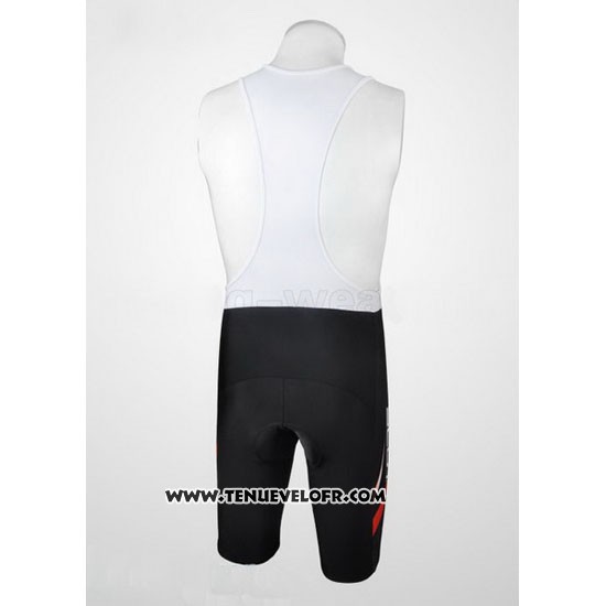 2012 Maillot Ciclismo Scott Noir et Rouge Manches Courtes et Cuissard