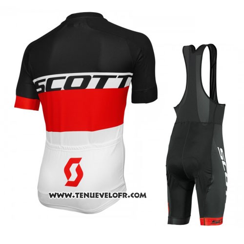 2016 Maillot Ciclismo Scott Jaune et Blanc Manches Courtes et Cuissard