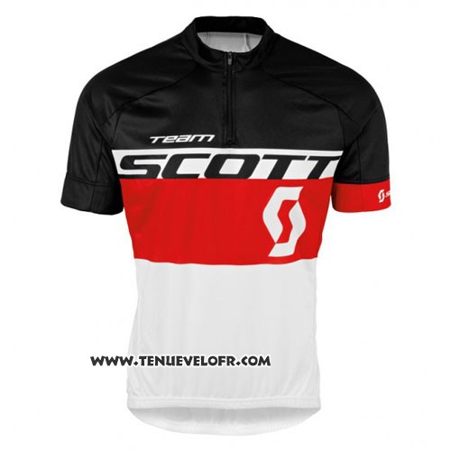 2016 Maillot Ciclismo Scott Jaune et Blanc Manches Courtes et Cuissard