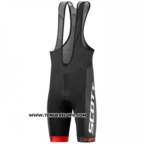 2016 Maillot Ciclismo Scott Jaune et Blanc Manches Courtes et Cuissard