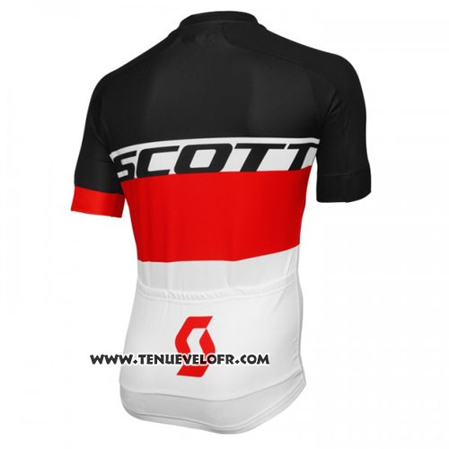 2016 Maillot Ciclismo Scott Jaune et Blanc Manches Courtes et Cuissard