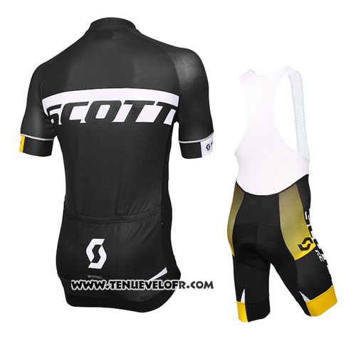 2016 Maillot Ciclismo Scott Noir Manches Courtes et Cuissard