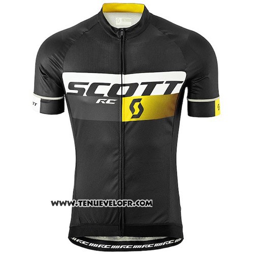 2016 Maillot Ciclismo Scott Noir Manches Courtes et Cuissard