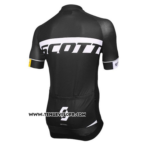 2016 Maillot Ciclismo Scott Noir Manches Courtes et Cuissard