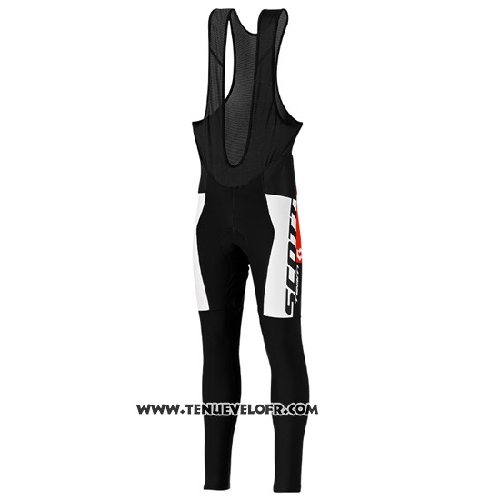2016 Maillot Ciclismo Scott Orange et Noir Manches Longues et Cuissard