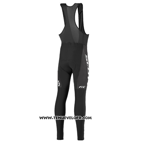 2016 Maillot Ciclismo Scott Vert et Noir Manches Longues et Cuissard