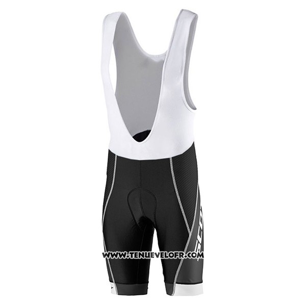 2017 Maillot Ciclismo Scott Noir et Rouge Manches Courtes et Cuissard