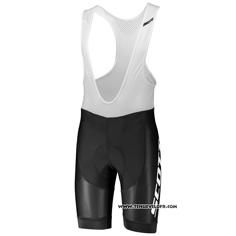 2018 Maillot Ciclismo Scott RC Blanc Manches Courtes et Cuissard