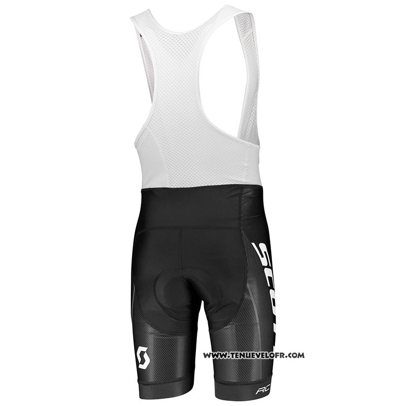 2018 Maillot Ciclismo Scott RC Blanc Manches Courtes et Cuissard